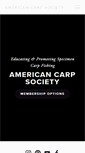 Mobile Screenshot of americancarpsociety.com